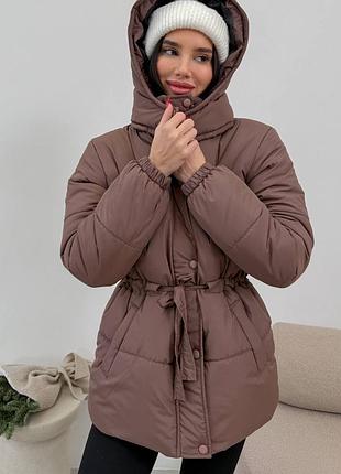 Женская тёплая зимняя куртка пуховик пуффер,жіноча тепла зимова куртка