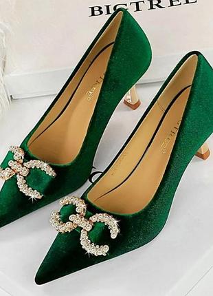 Изумрудные туфли новые