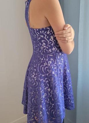 Сукня святкова міді для дівчинки 10-12 років синя 24% котре