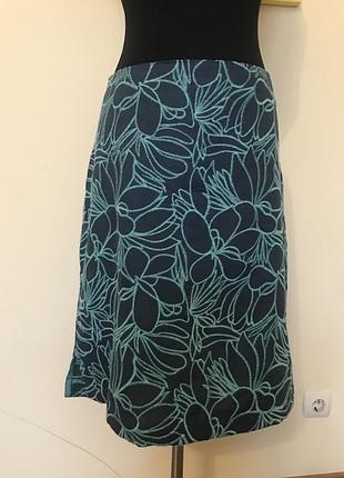 Спідниця бавовняна стрейчева з вишивкою