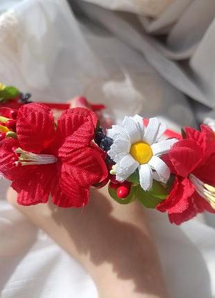 Обруч с цветами 3