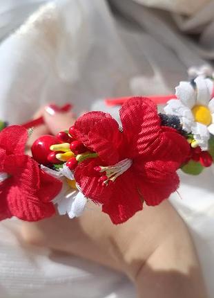 Обруч с цветами