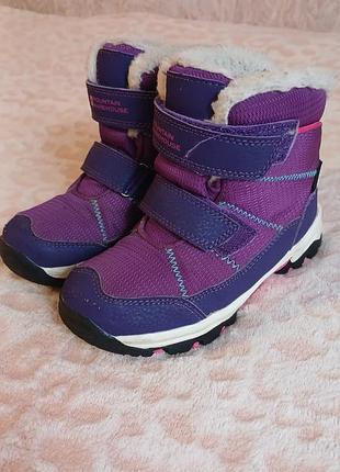 Зимние ботинки mountain werehouse 28р, 18,5см