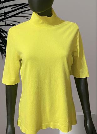 Marccain водолазка светр жовтий з ґудзиками