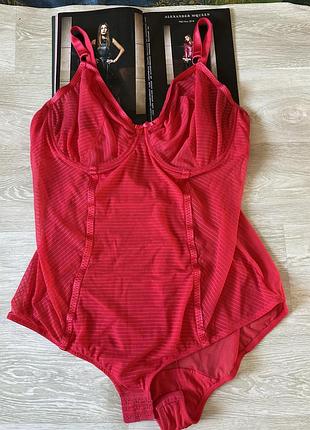 Красный боди большой размер 110д