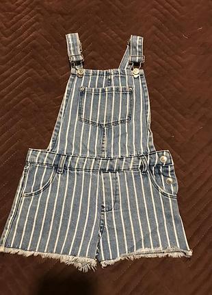 Джинсовий літній комбінзон для дівчинки 4-5 років