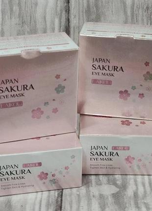 Патчі для очей із екстрактом квітів сакури  real sakura hydrogel eye patch 60 ш