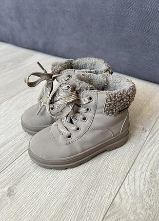 Зимові черевики, черевички, чобітки 24 розмір h&m hm