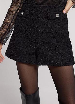 Шорти твідові zara теплі шорти під сапоги