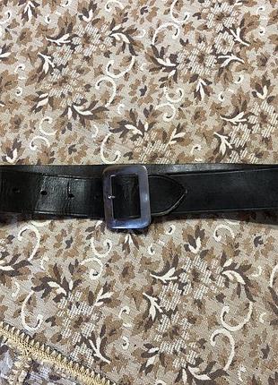 Ремінь пасок з товстої шкіри англія клеймо довжина 142см