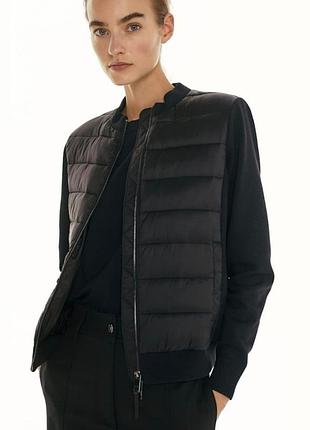 Бомбер легкая курточка на теплую осень massimo dutti размер l (быт и на м)