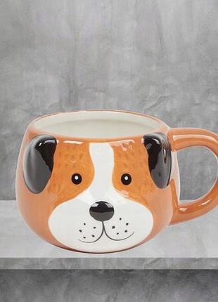 Керамічна кружка у вигляді собачки, 300 мл (нова)