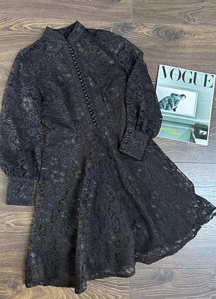 Сукня мереживна чорна урочиста