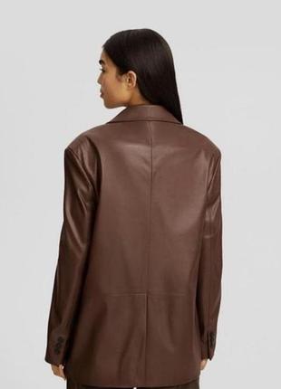 Піджак з еко шкіри bershka, розмір с