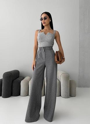 Брюки з шерстю довгі