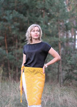 Приостанавливающая фартук запаска ручной работы handmade