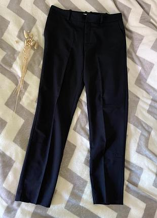 Брюки жіночі mango темно-сині