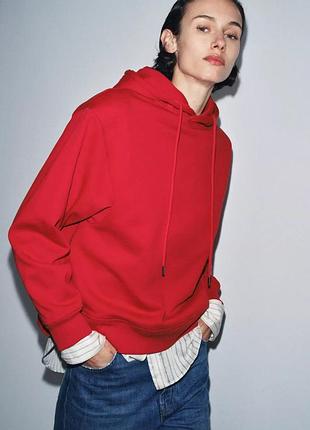 Худі жіноче червоне zara new