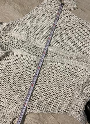 Серый модный кардиган-свитер с капюшоном 👍9 фото