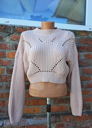 Ніжно- рожева кофта укорочена