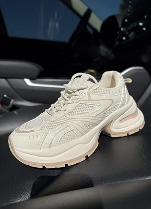 🔥 кросівки жіночі на платформі бежеві