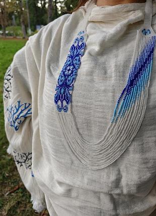 Гердан из бисера в украинском стиле 💙✨