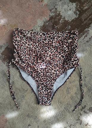 Плавки в леопардовый принт низ от купальника shein