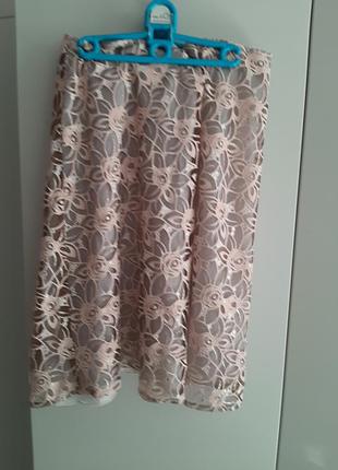 Спідниця ошатна декорована на підкладці