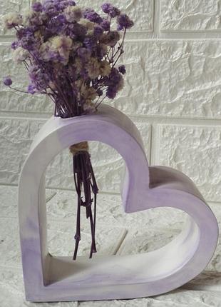 Ваза для сухоцветов в форме сердца ♥️