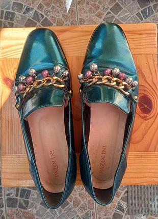 Фирменные ботинки кожа 38р