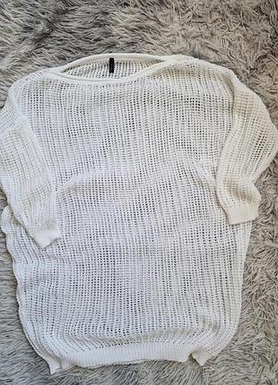 Benetton испания. нова оверсайз сітка светр s-m-l.