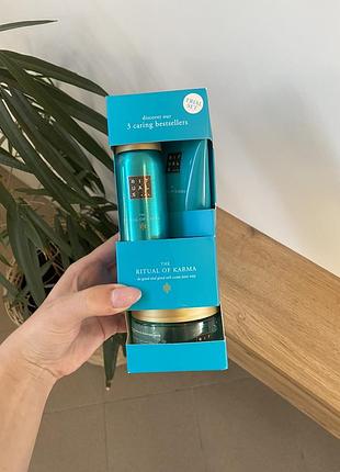 Набір для тіла rituals of karma xs (пінка для душа, скраб для тіла, крем для тіла)