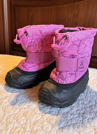 Продам зимові чобітки на дівчинку, ідеальний стан!