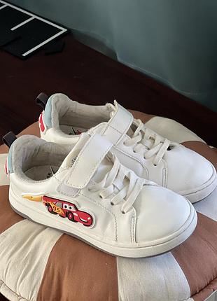 Кеди кросівки білі шкіряні zara тачки cars 29 р