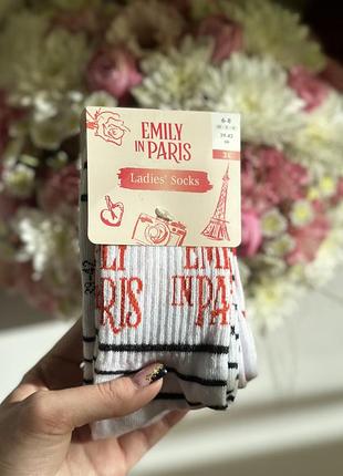 Набір з 3 пар високих жіночих шкарпеток emily in paris esmara