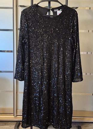 Коктейльное вечернее платье h&amp;m (xs)