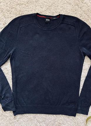 Хлопковый свитер hugo boss оригинал бренд размер м,s