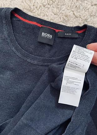 Хлопковый свитер hugo boss оригинал бренд размер м,s 4
