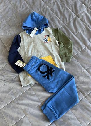 Хлопковый спортивный костюм benetton 6-7 7-8 лет оригинал
