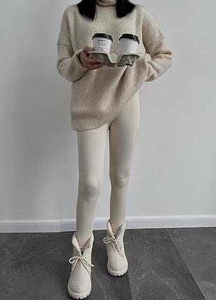 Теплі лосини рубчик на флісі 42/54р❣️ топ ціна