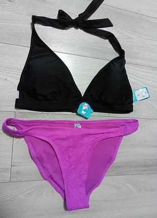 Новый брендовый комбинированный раздельный купальник р.14-16.