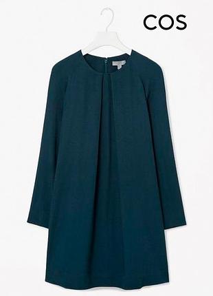 Новое смагаддовое платье а-силуэта с карманами cos 38 м