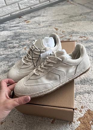 Кеди натуральна замша zara