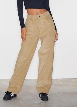 Джинсы велветовые широкие