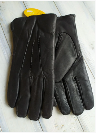 Рукавички.чоловічі зимові рукавички з натуральної шкіри shust gloves розмір 10-10,5