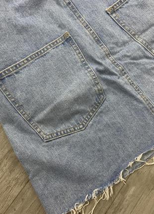Стильний джинсовий комбез з спідницею6 фото