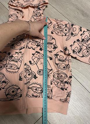 Капюшонка .кофта с капюшоном  с миньйонами 5