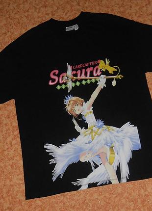 Футболка cardcaptor sakura/ловець карт сакура/аніме/манга/мерч