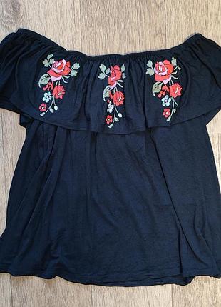 Жіноча футболка з відкритими плечами