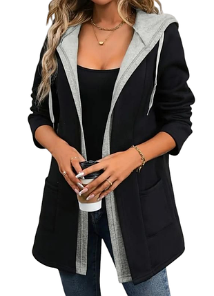 Кардиган з капюшоном та карманами жіночий